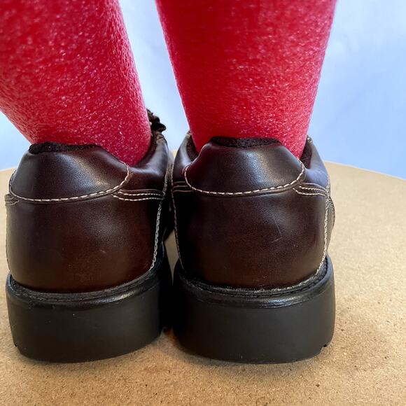 TKS size 3 Child Slip-on Shoe uni-sex or boy Brown - Picture 4 of 10